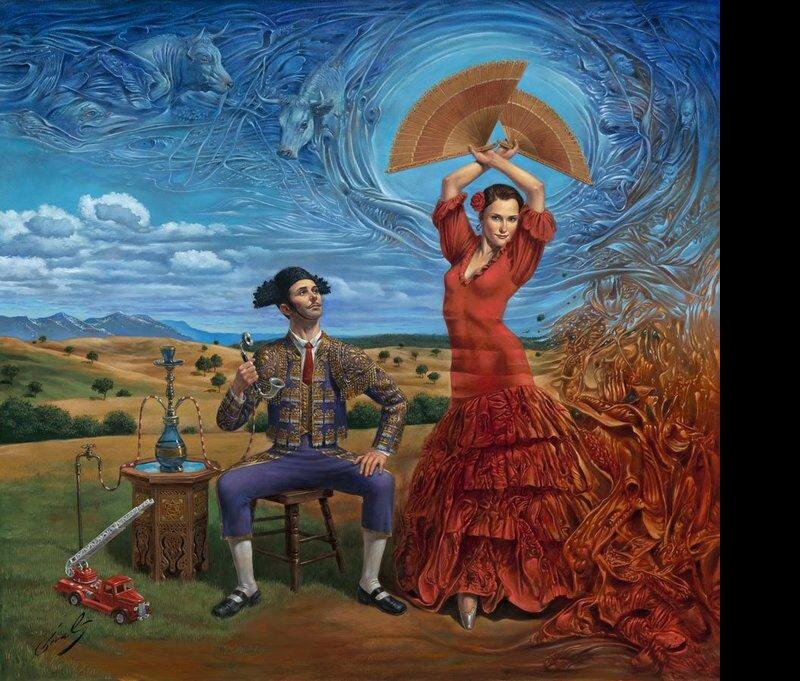 Flamenco Dancer and Bullfighter