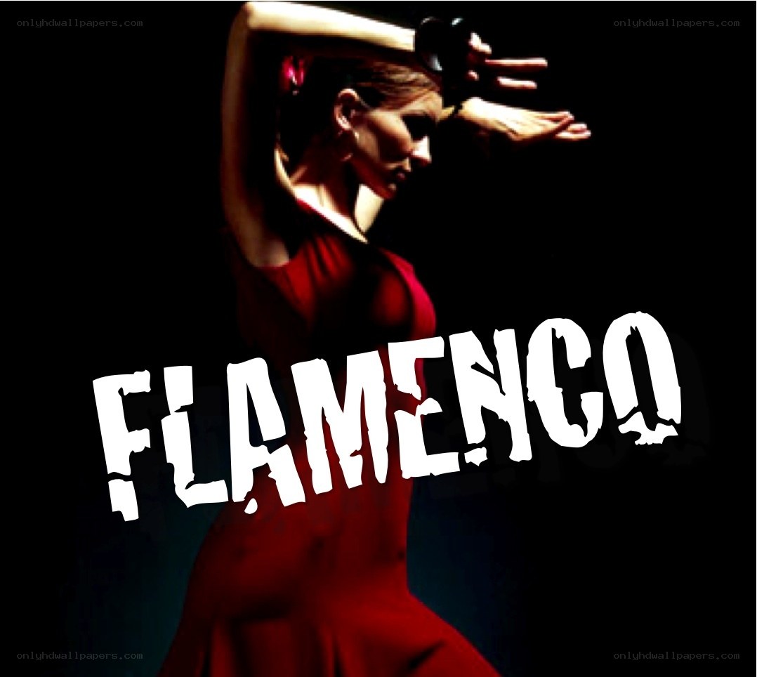 Flamenco dancer in red dress