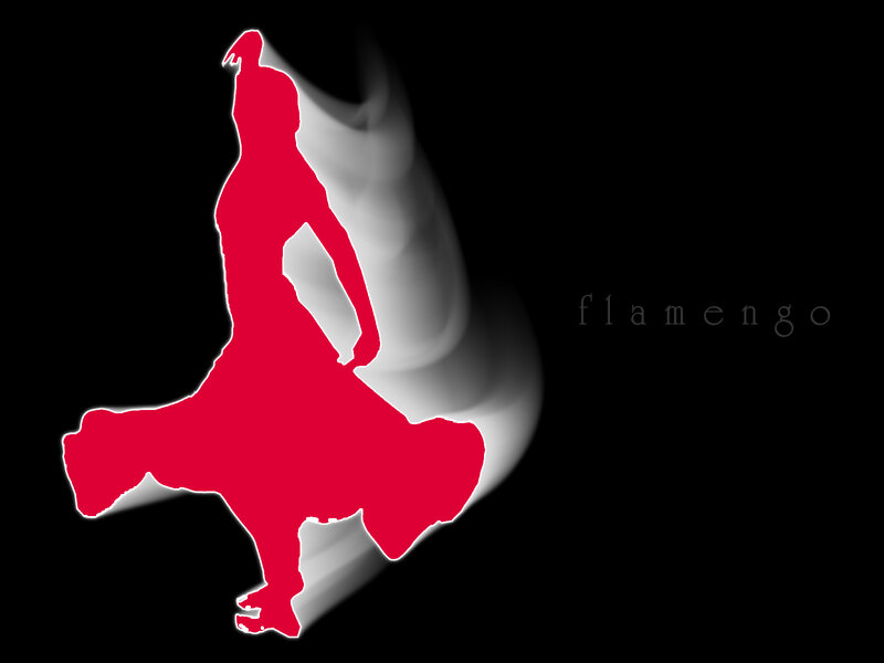 Flamenco dancer silhouette