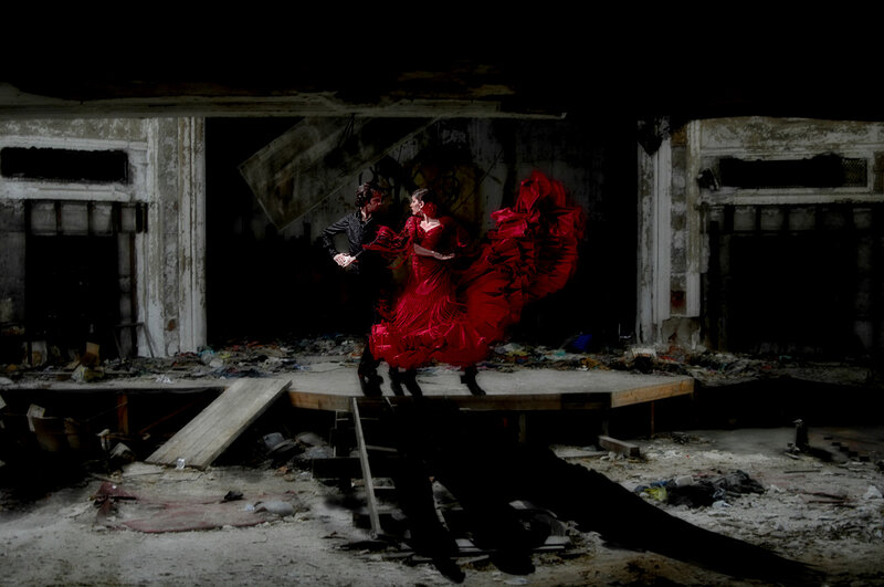 Flamenco Dancers in Ruin