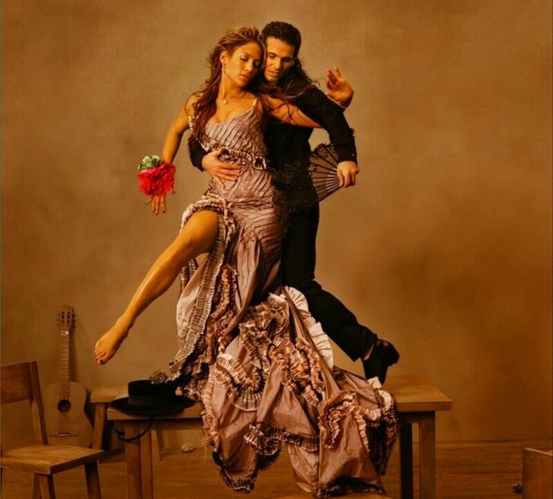Flamenco Dancers on Table