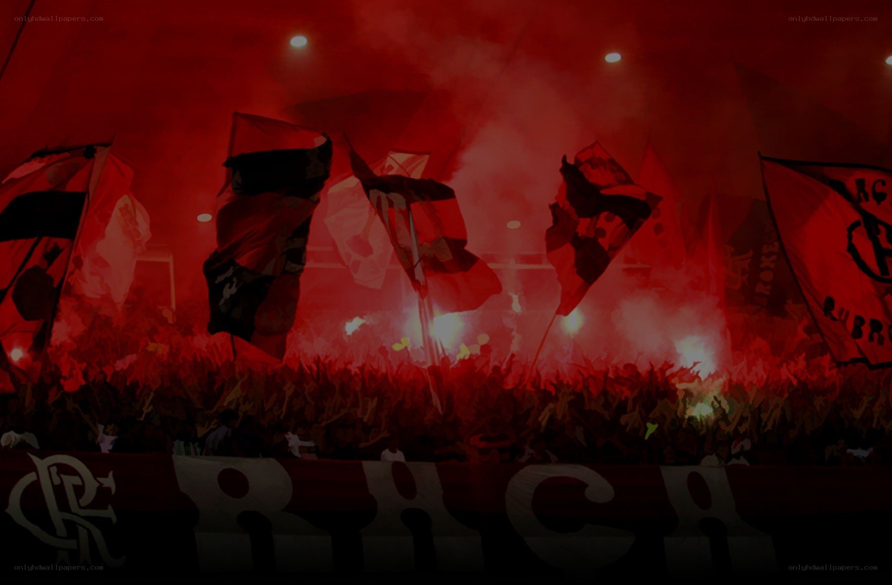 Flamengo fans at stadium