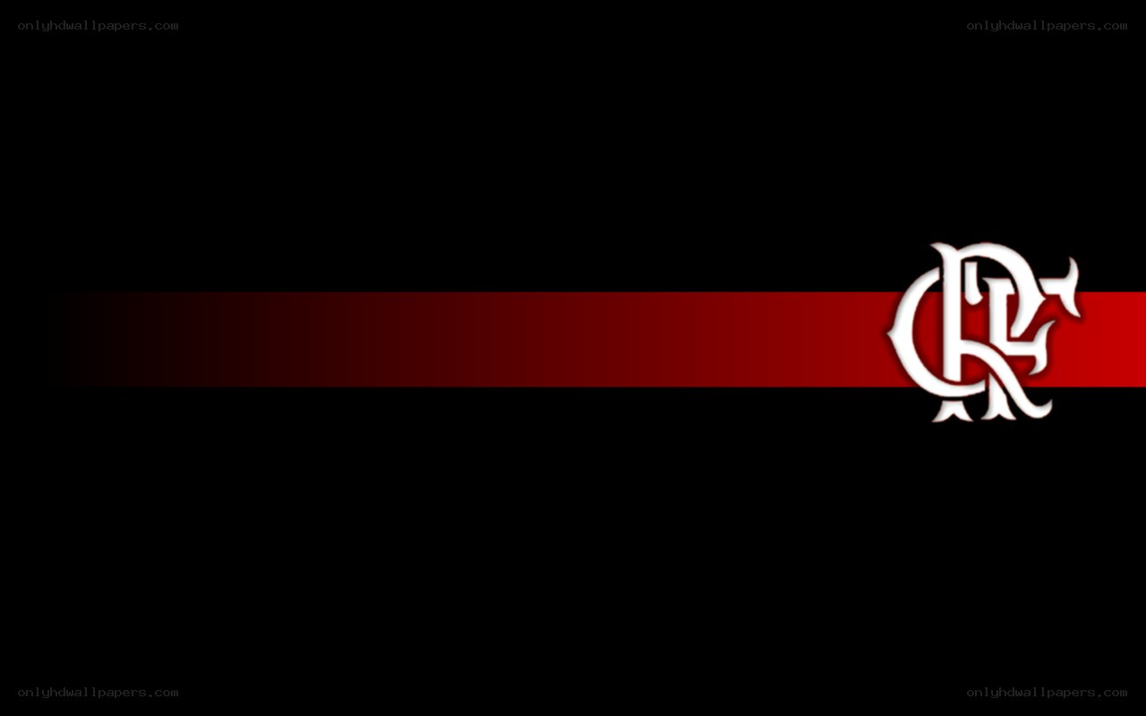 Flamengo logo on black background