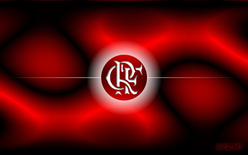 Flamengo logo on red background