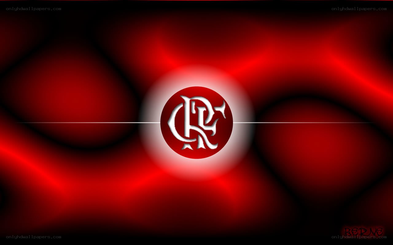 Flamengo logo on red background