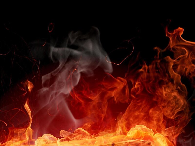 Flames and Smoke — Red