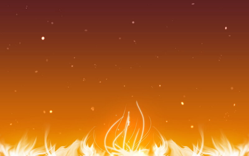flames at the bottom of image