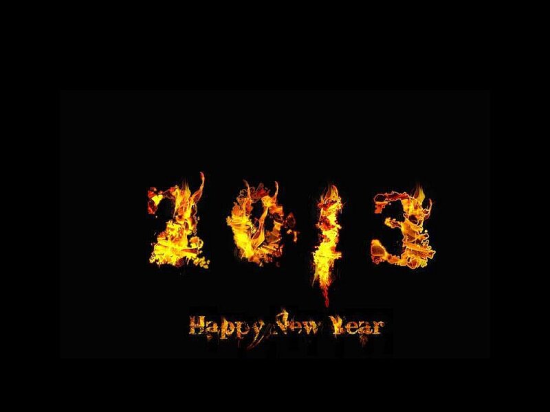 Flames Forming Numbers