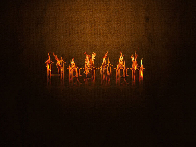 Flames Forming Text — Orange