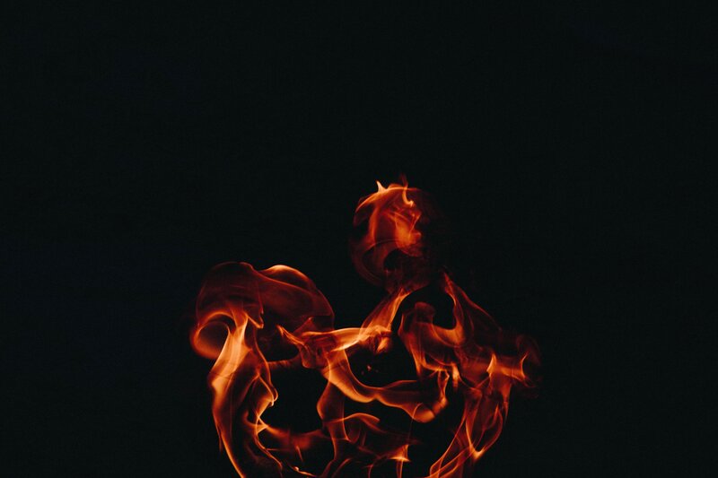 Flames in Dark Space
