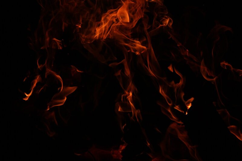 Flames in Dark