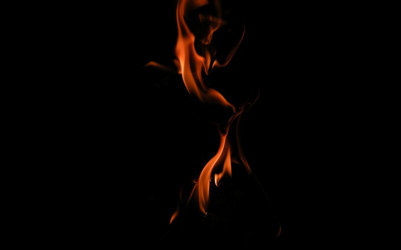 Flames in Darkness — Black