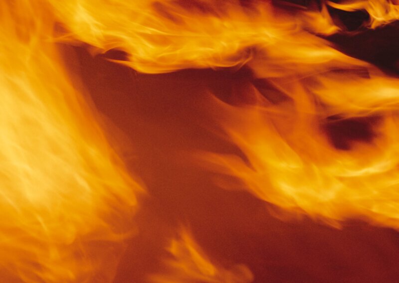 Flames in Motion — Orange, Intense