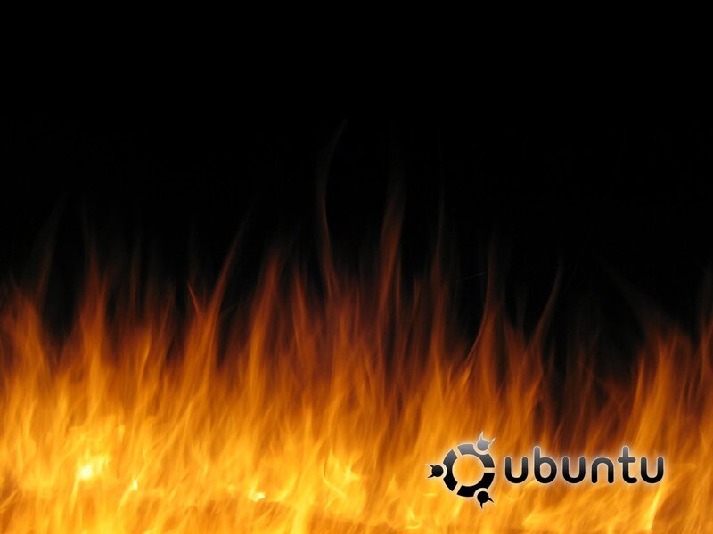 Flames on Black Background — Dramatic, Photograph