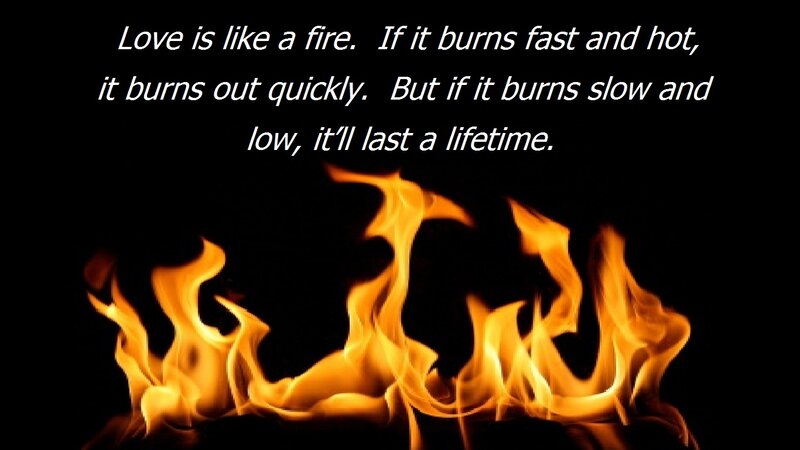 Flames on Black Background — Dramatic