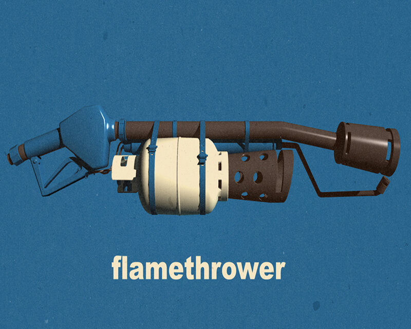 Flamethrower device