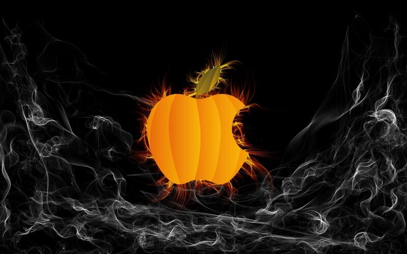 flaming apple logo
