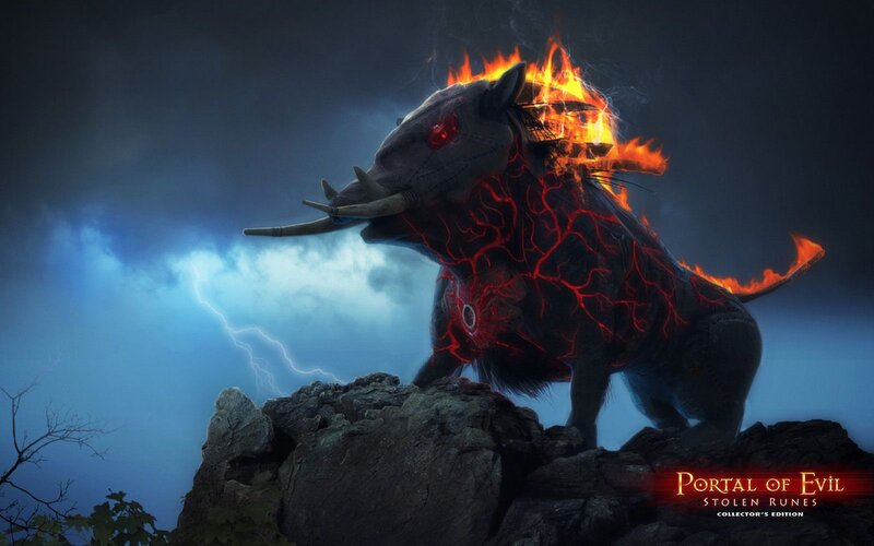 Flaming Boar Monster