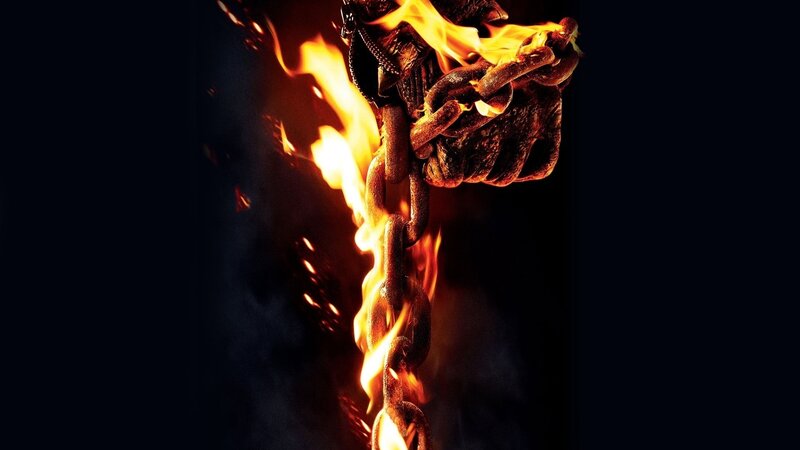 Flaming Chain and Hand — Black