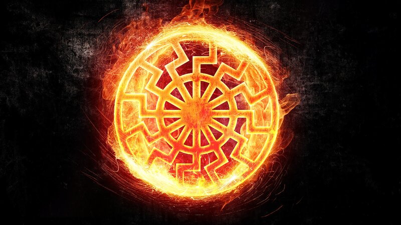 Flaming Circular Symbol