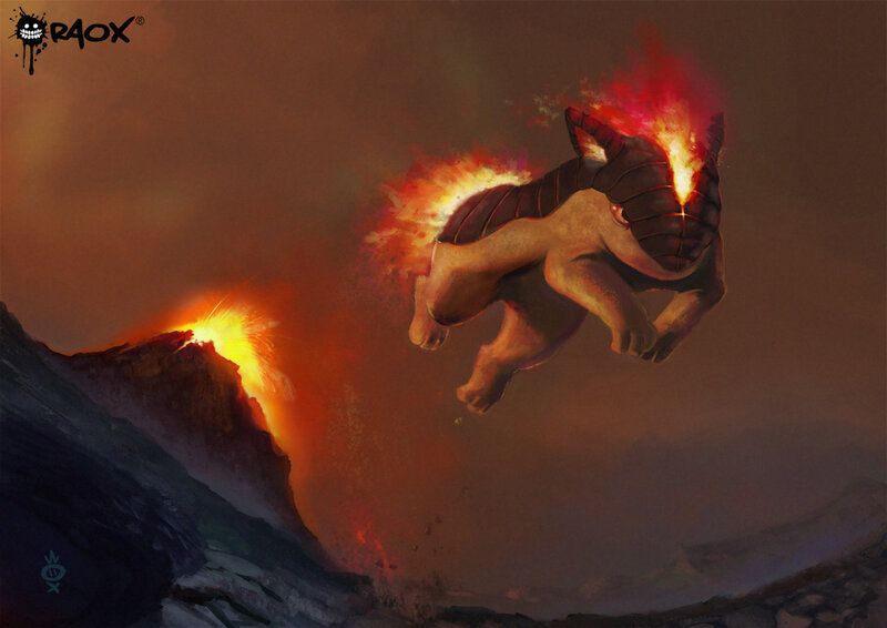 Flaming Creature Flying
