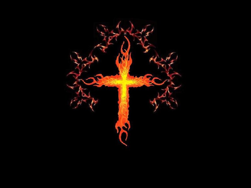 flaming cross symbol