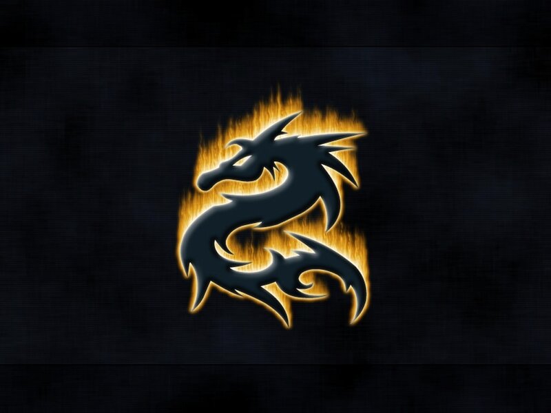 flaming dragon logo