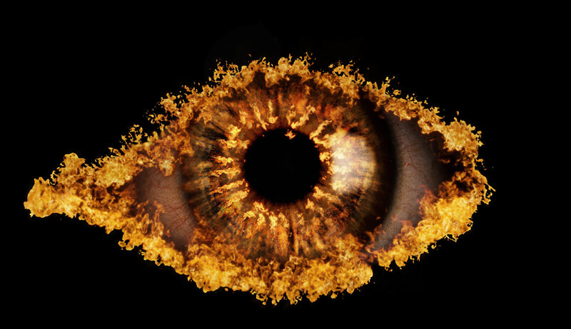flaming eye symbol