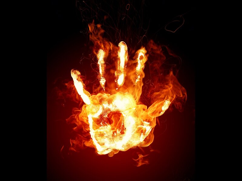 Flaming Hand — Red