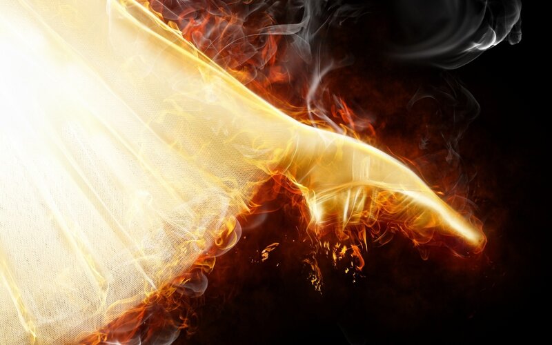 Flaming Hand — Yellow