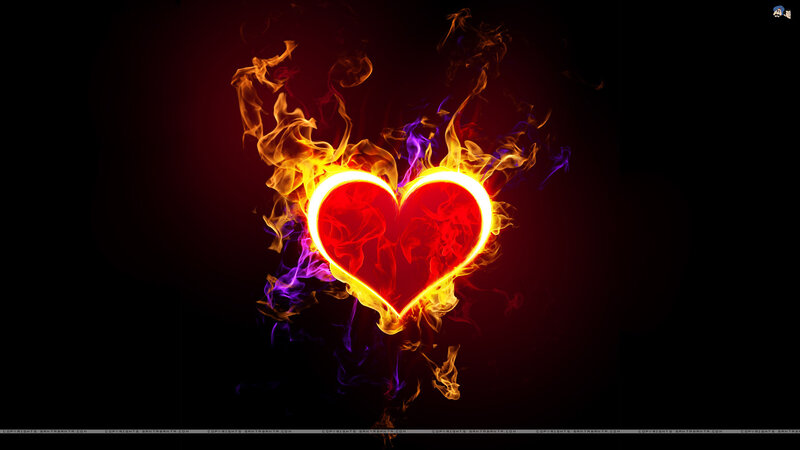 Flaming Heart — Red
