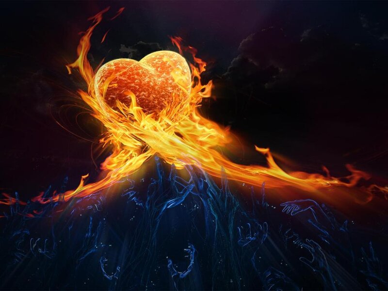 Flaming Heart Rising