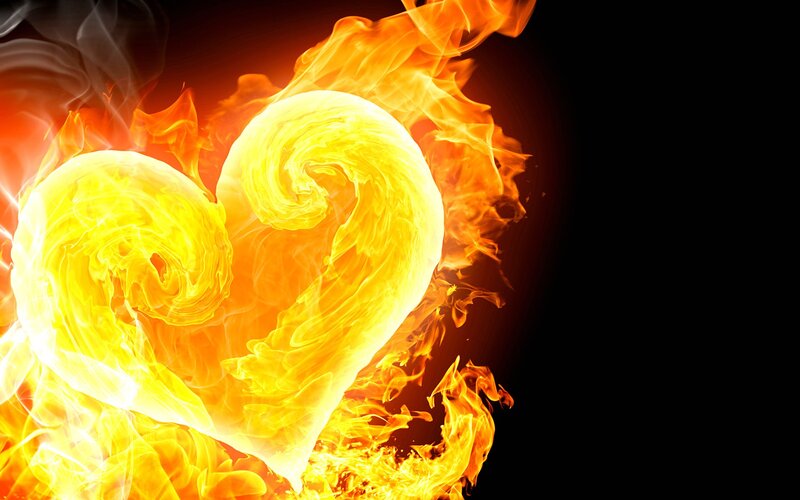 flaming heart symbol