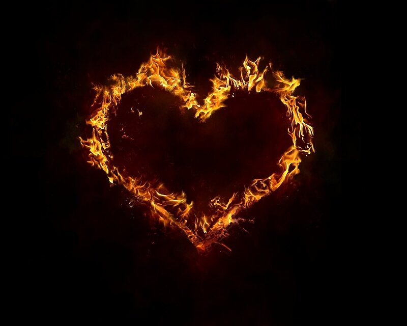 flaming heart symbol