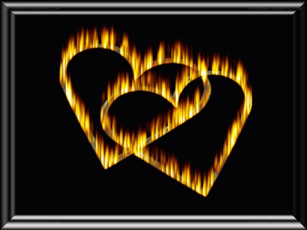 flaming hearts symbol