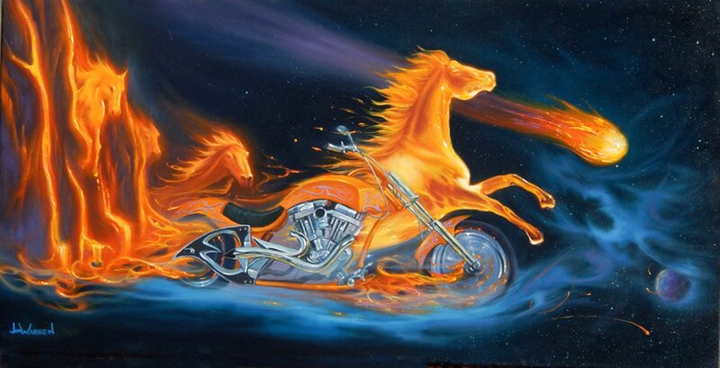 Flaming Horse Motorcycle