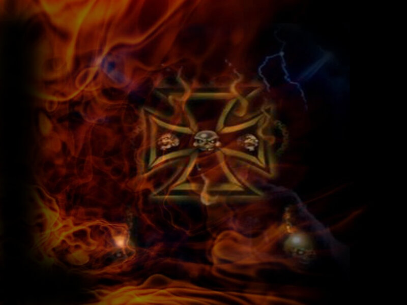 Flaming Iron Cross