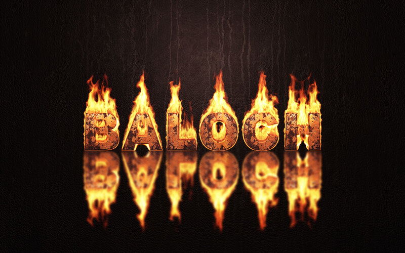 Flaming Letters — Black