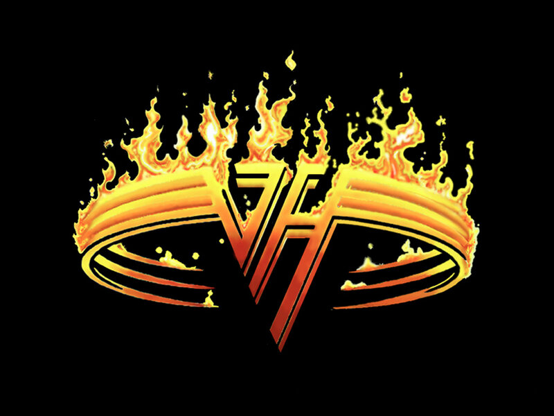 Flaming Logo — Black, Dramatic