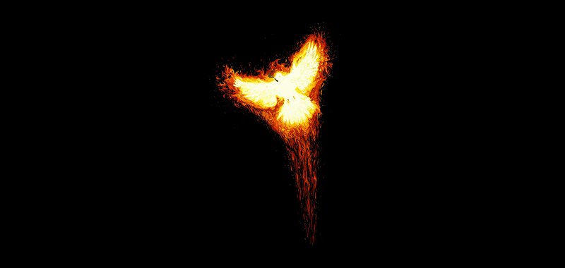flaming phoenix rising