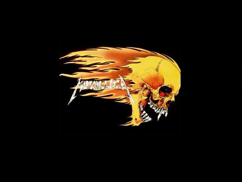 Flaming Skull — Black, Aggressive, Illustration