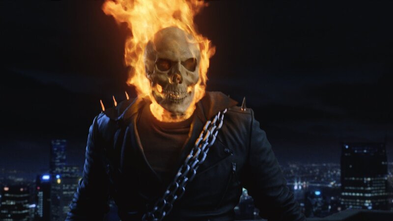 Flaming Skull Character — Black, Dramatic, Night, 3d Render