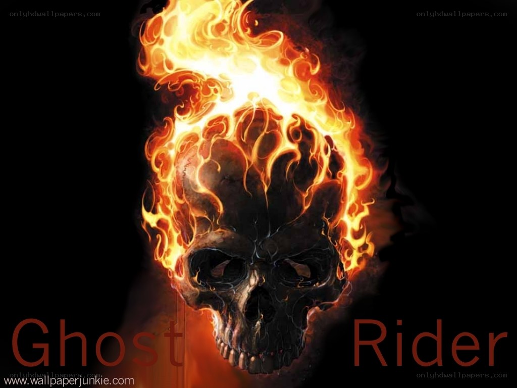 flaming skull ghost rider