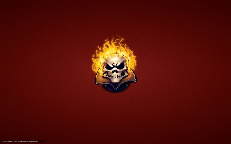 flaming skull icon