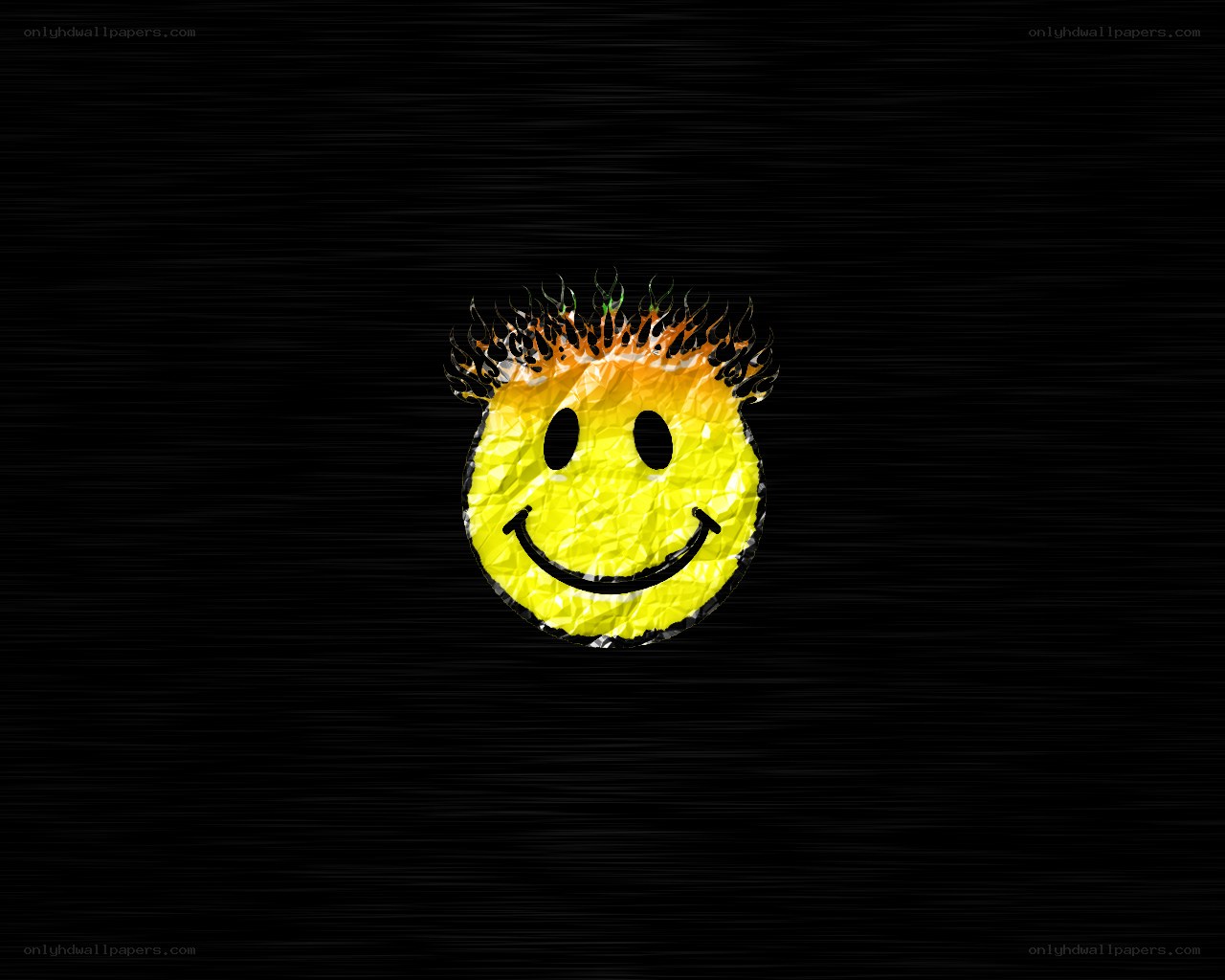 flaming smiley face