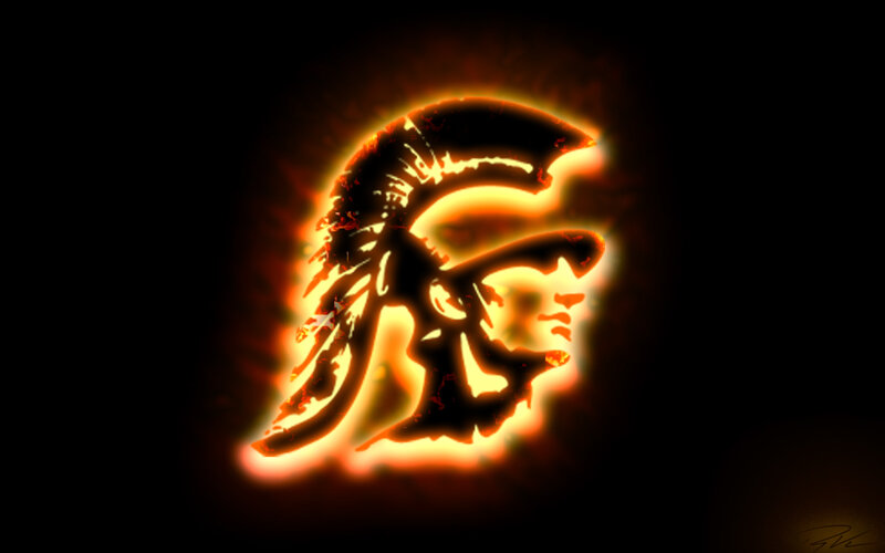 Flaming Spartan Helmet