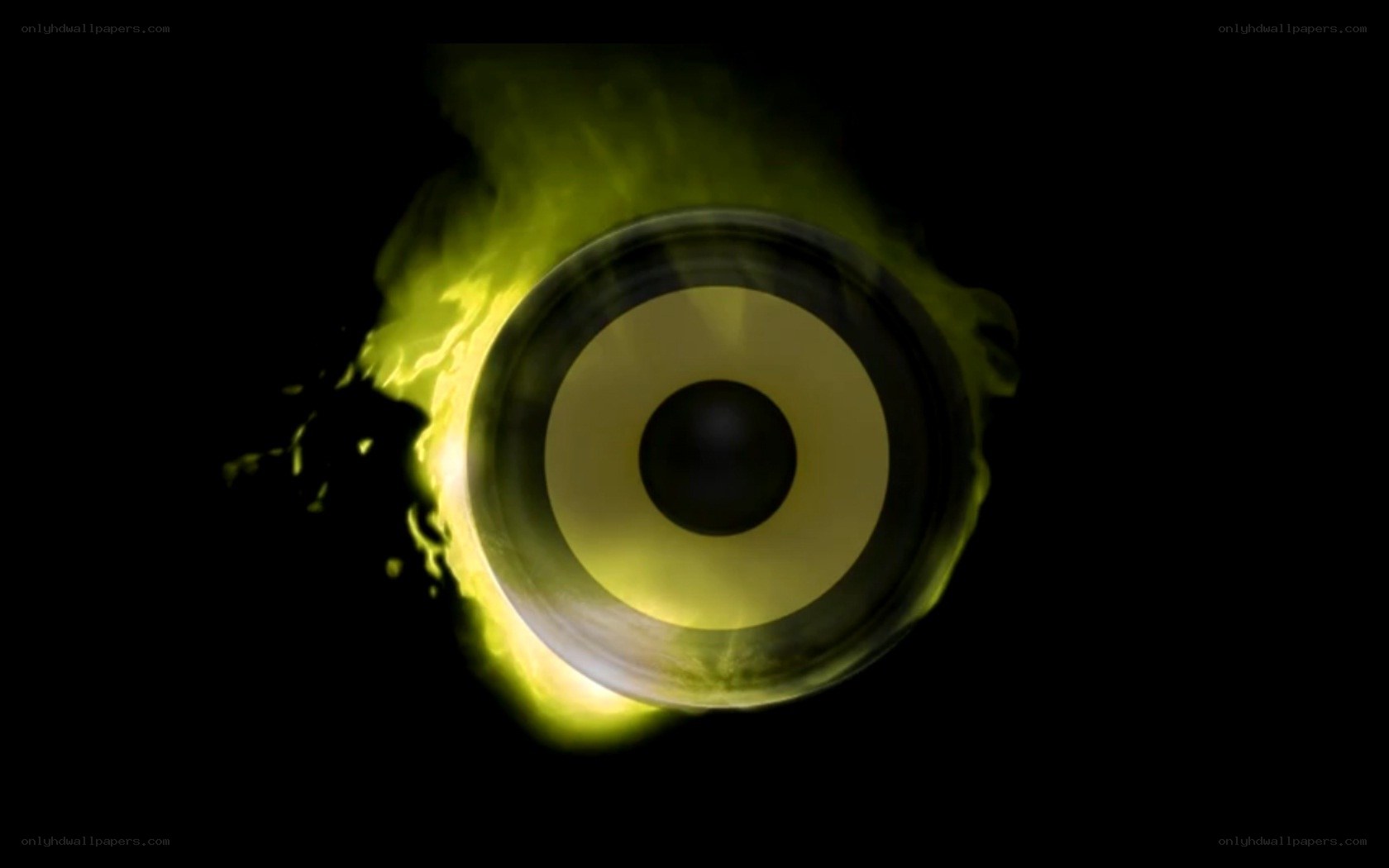 flaming speaker icon