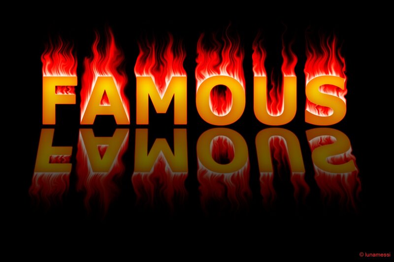 Flaming Text — Black
