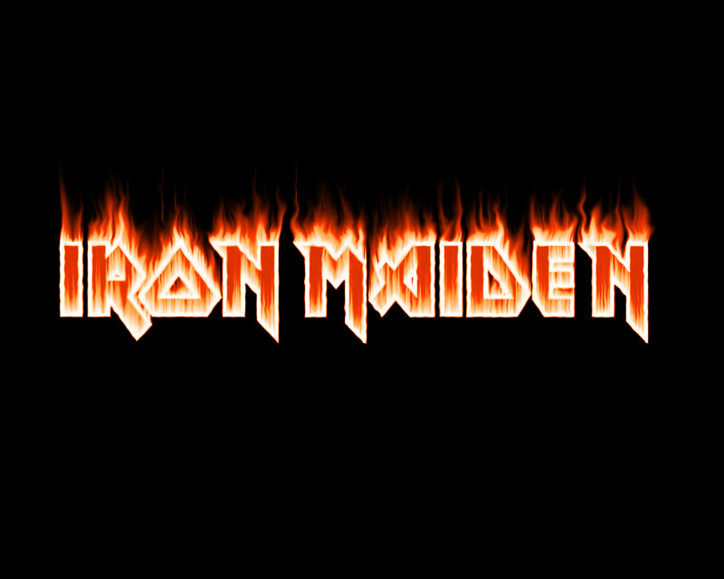 Flaming Text Logo — Black, Dramatic