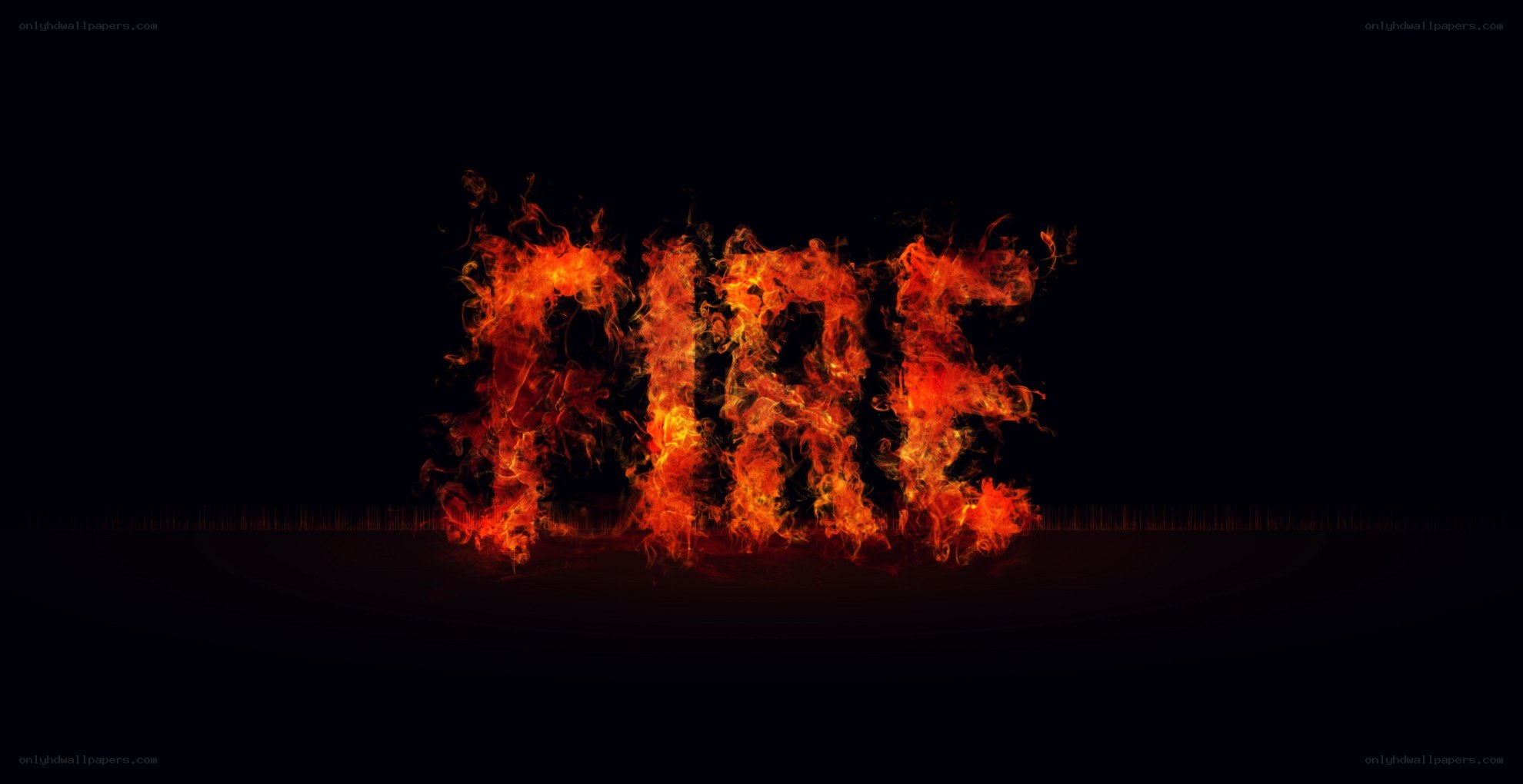 flaming word fire